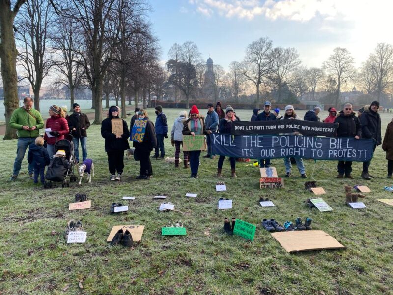 Shrewsbury protest against the Police, Crime, Sentencing and Courts Bill