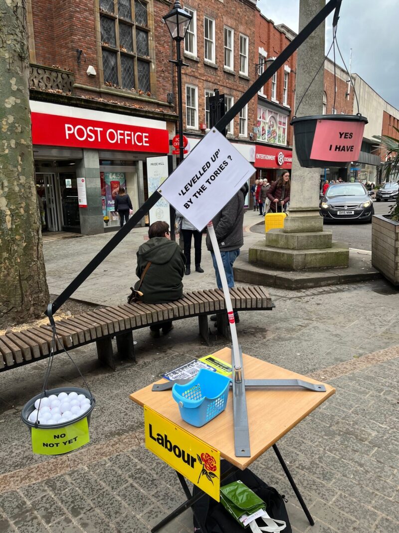 The scales will be back in town centre and visiting villages in the weeks ahead so people can have their say.